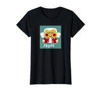 Mozart Kawaii T-Shirt Graphique avec Valeur, Femme, Noir, L