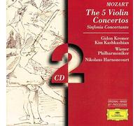 Concertos pour violon 1 à 5 - Symphonie concertante Wolfgang Amadeus Mozart (Compositeur), Nikolaus Harnoncourt (Interprète), Gidon Kremer (Interprète) https://www.fnac.com/a2263507/Wolfgang-Amadeus-Mozart-Concertos-pour-violon-1-a-5-Symphonie-concertante-CD-album?oref=7f5f786b-e549-3e4a-8d2b-290e94eeeb13