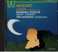 Mozart Lieder / Sonata KV 332 - Barbara Schlick
