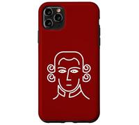 Mozart Minimal Portrait Amoureux de Musique Classique Coque pour iPhone 11 Pro Max