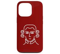 Mozart Minimal Portrait Amoureux de Musique Classique Coque pour iPhone 13 Pro