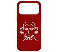 Mozart Minimal Portrait Amoureux de Musique Classique Coque pour iPhone 17 Pro Max