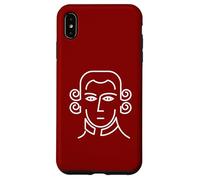 Mozart Minimal Portrait Amoureux de Musique Classique Coque pour iPhone XS Max