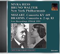 Mozart - Myra Hess e Bruno Walter New York Philharmonic- Mozart and Brahams