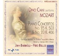 Mozart: Piano Concertos No. 20,K.466 & No. 25,K.503 by Dino Ciani (2007-06-05)