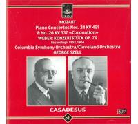 Mozart : Piano Concertos 24 491 & No. 26 KV 537 Coronation, Weber.