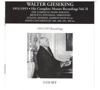 Gieseking - His Complete Mozart Recordings/Vol.2 [Import]