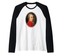 Mozart Portrait Classique Musique Lover Vintage Art Manche Raglan