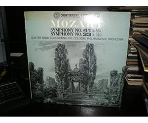 MOZART, SYMPHONY NO 41 AND NO 33, GUNTERWAND CONDUCTING THE COLOGNE PHILHARMONIC ORCHESTRA, COUNTERPOINT ESOTERIC