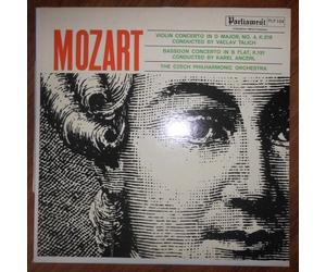 Mozart --> The Czech Philharmonic Orchestra --> Concerto For Violin And Orchestra In D Major Number 4 And Concerto In B Flat For Basson And Orchestra K.191