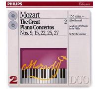 Mozart: The Great Piano Concertos Nos. 9, 15, 22, 25 & 27 [2 Discs] NEUF