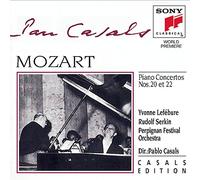 Mozart – Concertos pour piano n°20 et 22 – Serkin / Casals / Lefebure – CD – Sony