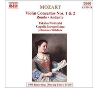 Wolfgang Amadeus Mozart – Concertos pour violon 1 & 2 / Rondo / Andante – CD – NAXOS