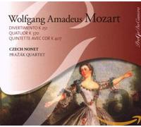 Czech Nonet Prazak Quartet - Divertimento K251-quatuor k370-quintette avec cor k407-Adagio K580a
