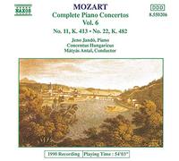 Mozart, W.A. – Intégrale des concertos pour piano, vol.6 : Concertos n°11 & 22 – Jando – NAXOS