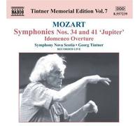 Mozart, W.a. - Memorial édition.vol.7 Mozart: Symphonies nos. 34 and 41 (tintner editio [Import]
