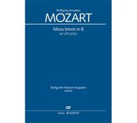 Mozart W.a. - Missa Brevis In B KV 275 (272B) - Vocal Score