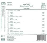 Mozart, W.A. - Sonates pour piano Vol.3