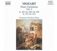 Francesco Nicolosi – Mozart : Variations pour piano, Vol. 3 – CD – NAXOS