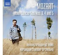 Mozart,W. / Kraggeru - Mozart: Violin Concertos Nos. 3 4 & 5 [New CD]