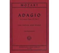 Mozart, WA - Adagio in E Major, K 261 - Violin and Piano - edited by Zino Francescatti - International Music Co