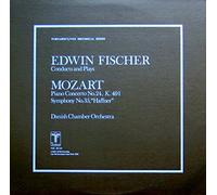 MOZART Wolfgang Amadeus (Austria) - MOZART, Wolfgang Amadeus: Piano Concerto nr.24 in C minor, Kv.491; Symphony nr.35 in D major, Kv.385 "Haffner" -- Edwin Fischer conducts and performs with the Danish Chamber Orchestra-