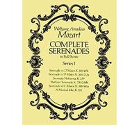 Mozart Wolfgang Amadeus Complete Serenades In Full Score Series 1 Bk