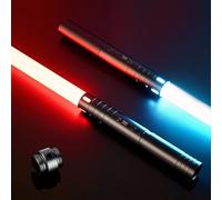 MOZC Sabre Laser Enfant Jouet Lumineux 15 Couleurs, Epée Laser Rechargeable USB-C Sons FX 4 Modes, Cadeau Anniversaire Halloween Garçon Fille, Jeu de Rôle Guerrier Galactique Accessoire Déguisement
