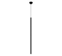 Mozeny Minimaliste Long Tube Lustre Aluminium LED Lampe Suspendue Cuisine Île Pendentif Lumière Cylindre Noir Suspension Lampe Chambre Drop Light Luminaire