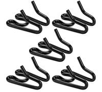 MOZETO Extral Lot de 5 maillons à griffes en acier inoxydable 2,25/3,2/4 mm conçus pour collier Sprenger Herm (2,25 mm, noir)