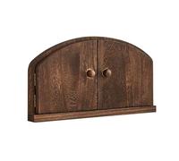 Mozeuu Couvercle de prise en bois avec design de porte de fée - Pas de perçage nécessaire - Rustique, sûr pour les enfants et décoratif - Plaques de recouvrement qui cachent les prises, les