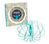 Mozi Anneau Géométrique Anti Stress Magic Flow - Jouet Enfants Facile à Utiliser - Anneau Cinétique 3D Slinky, Jouet pour Enfants et Adultes (Bleu Saphir)