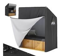 MOZMY Housse de protection imperméable pour chaise de plage - Résistante à l'hiver - Largeur : 120 cm - Oxford 420D - Résistante aux UV - 120 x 90 x 155/140 cm