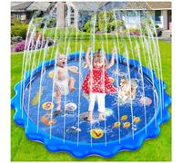 MOZOOSON Jouets pour Enfants, Tapis D'arrosage pour 3 Ans Enfants, Splash & Sprinkler Pad, 68" Pataugeoire pour Jardin d'été en Plein air Activités familiales Jouets
