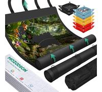 MOZOOSON Tapis Puzzle 3000 Pièces, 150X100cm, Tapis de Puzzle Set de Rangement Premium avec 8 Plateaux de Tri, Tube et Sac - Puzzle Mat en Caoutchouc pour 500/1000/1500 Pièces - Emballage Cadeau