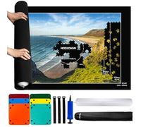 MOZOOSON Tapis Puzzle 3000 pièces, Tapis de Puzzle | Feutre Antiglisse, Rouleau de Rangement, Jigsaw Mat Roll Up Mat avec 6 Trieur