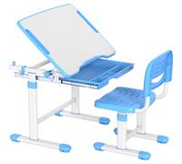 MOZOS DC-SET-BLUE Bureau réglable pour enfants avec chaise, bleu