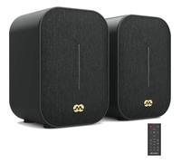 MOZOS Enceintes bibliothèque 2.0 sans fil 50W RMS Bluetooth RCA Noir - 45Hz-20kHz