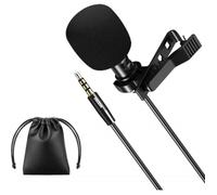 Mozos - LAVMIC1 - Microphone cravate avec clip pour les conversations, jack 3,5 mm ()