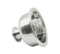 MOZTO 2 "(51mm) OD64mm X 4" (102mm) OD119mm Tri Clamp Bol Réducteur Hémisphérique Sanitaire en Acier Inoxydable 304, for Raccords De Tuyauterie Tris Clamps