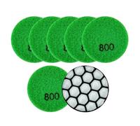 Mozulon Lot de 7 mini disques de polissage diamantés de 50 mm de diamètre en résine for polisseuse flexible de pierre en granit et marbre (5 cm).(7Pcs Grit800)