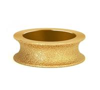 Mozulon Meule diamantée ronde brasée sous vide à sec de 3 pouces de diamètre, 75 mm, 1 pièce(Round Wheel 20mm)