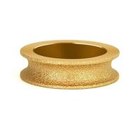 Mozulon Meule diamantée ronde brasée sous vide à sec de 3 pouces de diamètre, 75 mm, 1 pièce(Round Wheel 15mm)