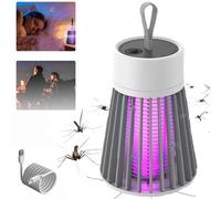 Mozz Guard, 2025 Nouveau MozzGuard Mosquito Zapper, Lampe à moustiques imperméable pour extérieur, lampe à moustiques avec batterie portable (Gris)