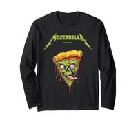 Mozzarella Masters of Pizza Foodie Zombie Slice, Amateur de Pizza Manche Longue