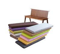 Mozzeilee Coussin de banc d'intérieur personnalisé, en tissu de lin avec housse amovible et design antidérapant, 2, 3 ou 4 places