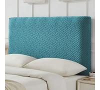 Mozzeilee Housse de tête de lit pour lit simple, double et king size, protection élastique en jacquard extensible universel anti-poussière (vert, 120 cm)
