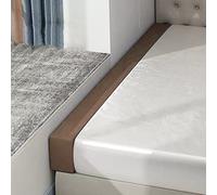 Mozzeilee Long coussin avec housse amovible, extension de matelas pour lit simple/double/très grand lit, coussin de soutien épais (200 x 10 x 5 cm, marron)