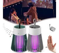 MozzGuard 2025 Lampe anti-moustiques imperméable pour extérieur avec batterie portable Gris + vert