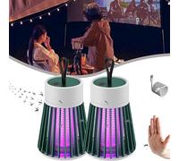 MozzGuard 2025 Lot de 2 lampes anti-moustiques imperméables pour extérieur avec charge USB Vert